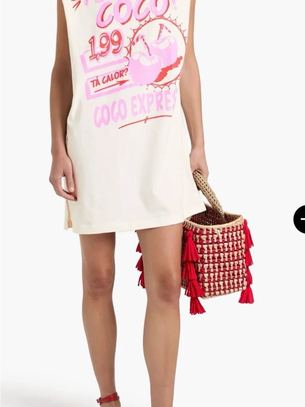 FARM Rio White Women's mini dress